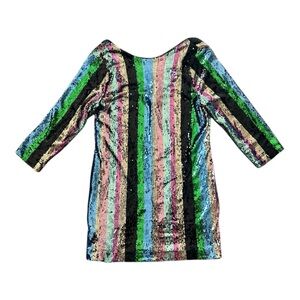 Sanctuary Striped Sequins Over the Rainbow Mini Party Dress